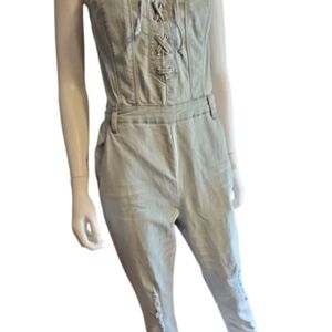 VENUS Cream Jumpsuit Sleeveless Relaxed Fit